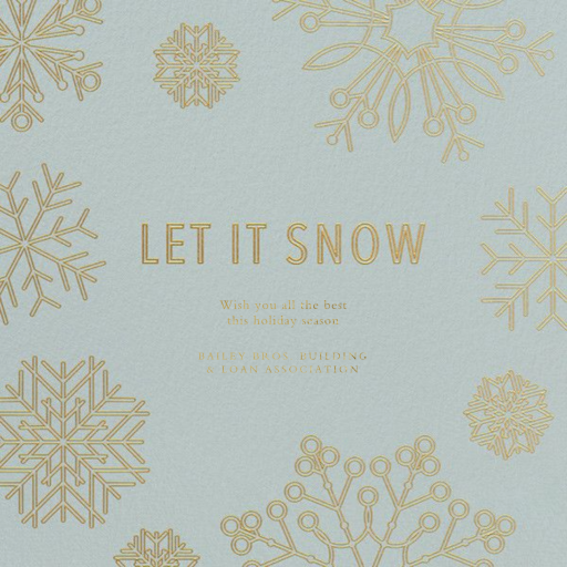 Etched Snowflakes - Christmas Card by Paperless Post