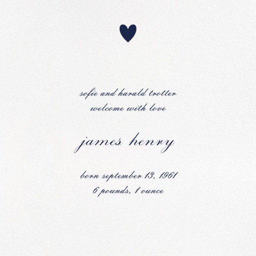 Heart Photo on Square - Two Sided - Greeting Card by Paperless Post - Back