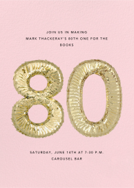 Shine - 80th Birthday Invitation by CONFETTISYSTEM