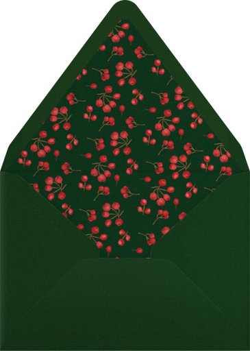 English Holly (Border) - Paperless Post Envelope