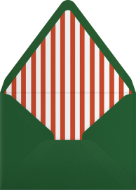 Illustrated Tree Holiday Invitation Envelope