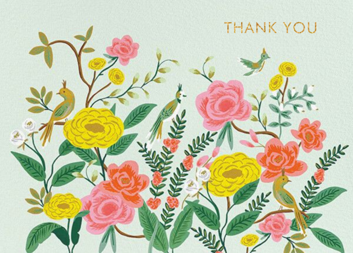 Shanghai Garden Thank You by Rifle Paper Co.