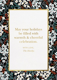 Winter Blooms - Holiday Card by kate spade new york