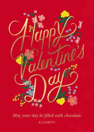 Rouge Valentine's Day - Valentine's Day Card by Rifle Paper Co.