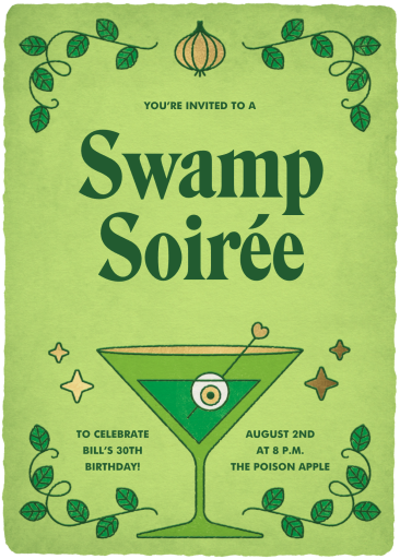 Swamp Cocktail - Birthday Invitation by Paperless Post