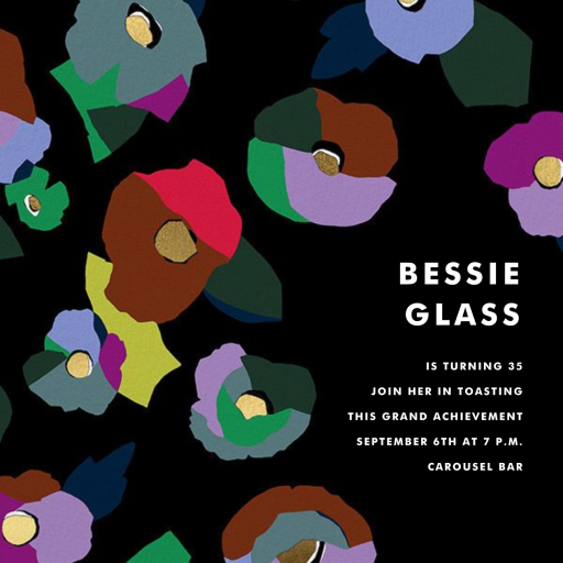 Chunky Floral - Birthday Invitation by kate spade new york