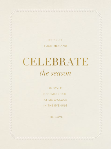 Leaf Inner Bevel Border - Save the Date by Paperless Post