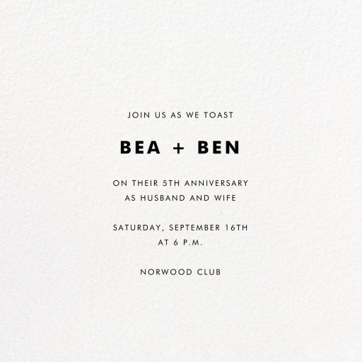 Join Us (Photo) - Anniversary Invitation by Linda and Harriett - Back