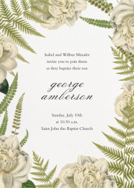 Fern Bouquet - Religious Invitation by John Derian