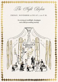 Golden Gala - Rehearsal Dinner Invitation by Tamborine Press