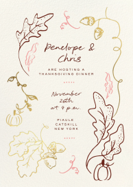 On the Vine - Friendsgiving Invitation by Pulp Templates Co.