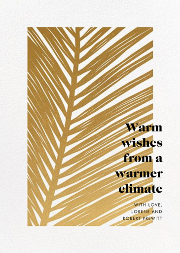 Las Palmas - Christmas Card by Paperless Post