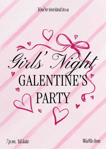 Sugar Stripe - Valentine's Day Invitation by Paperless Post