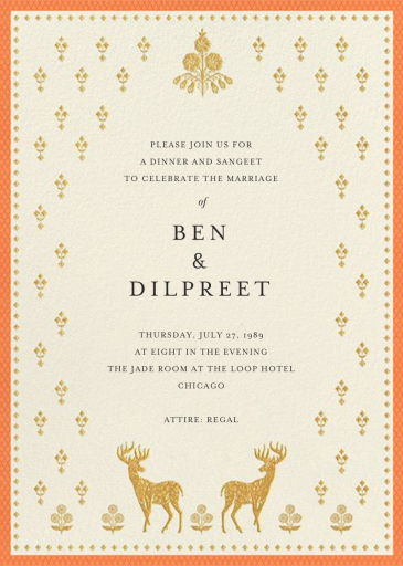 Aashna - Indian Wedding Invitation by Anita Dongre