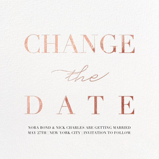 Remnant (Change the Date) - Invitation by Paperless Post