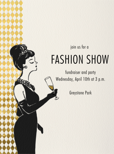 Woman with Champagne by Paperless Post