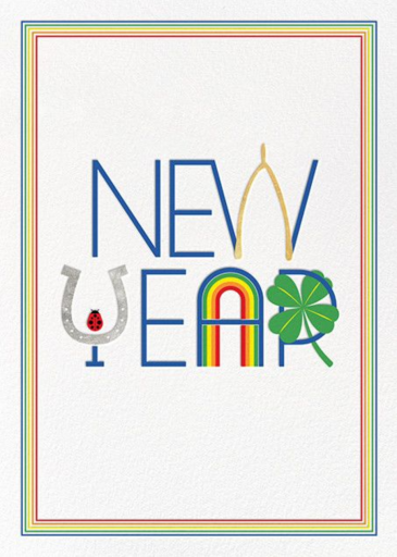 Lucky New Year - New Year's Card by Paperless Post