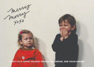 Merry Merry XOXO - Holiday Card by Linda and Harriett