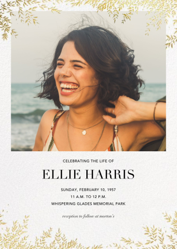 Leaves of Gold by Paperless Post