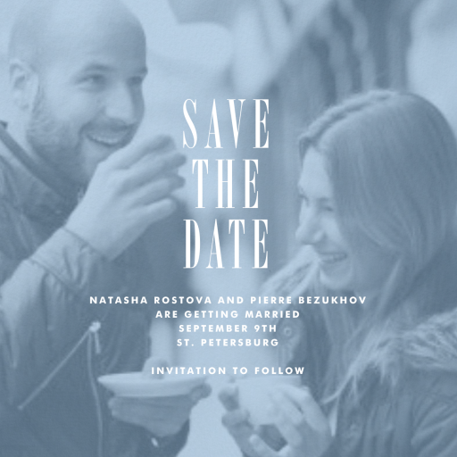 Quai save the date by Paperless Post