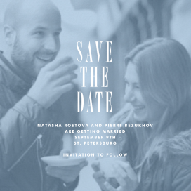 Quai save the date by Paperless Post