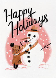 My Friend the Snowman (Nicholas John Firth) - Holiday Card by Red Cap Cards