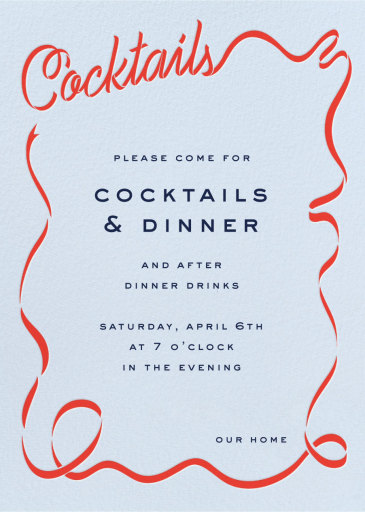 Cocktail Ribbon by Cheree Berry Paper & Design