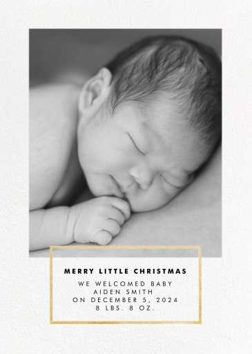 Placard - Birth Announcement by Paperless Post