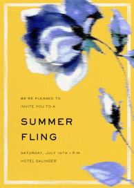 Abstracted Bloom - Summer Party Invitation by Carolina Herrera