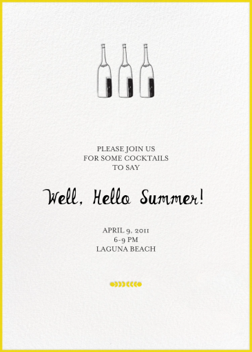 Bubbly for All - Summer Party Invitation by Mr. Boddington's Studio