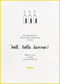 Bubbly for All - Summer Party Invitation by Mr. Boddington's Studio