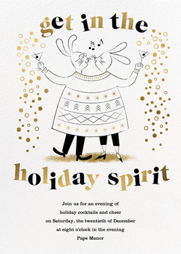 Sweater Twinset - His/Hers - Holiday Party Invitation - Paperless Post