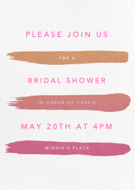 Gradient Brush Strokes - Bridal Shower Invitation by Paperless Post