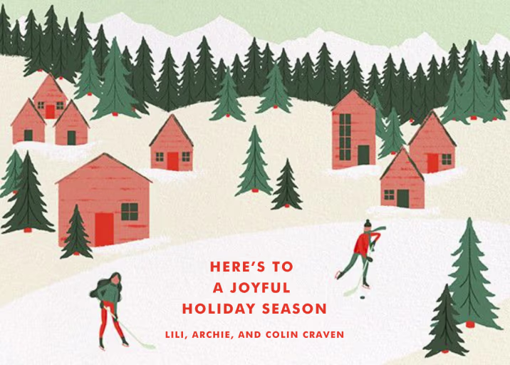 Holiday Hockey - Holiday Card by Paperless Post