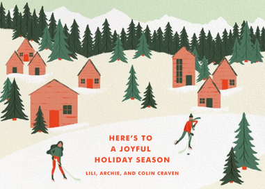Holiday Hockey - Christmas Card by Paperless Post
