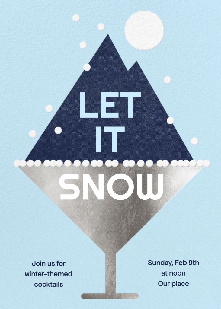 Snowcap Invitation