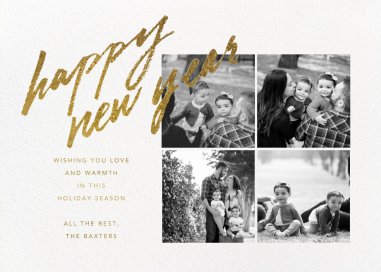 Freehand Filigree - New Year's Card by Paperless Post