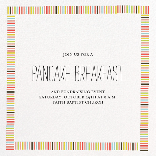Mini Berlin - Pancake Breakfast Invitation by Mr. Boddington's Studio