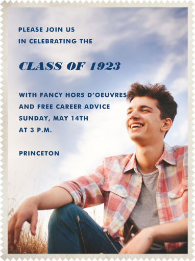 Custom (Sawtooth) - Graduation Party Invitation by Paperless Post
