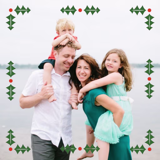 Garland Geometric - Christmas Card by Paperless Post