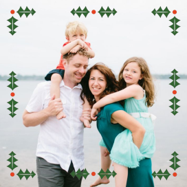 Garland Geometric - Christmas Card by Paperless Post