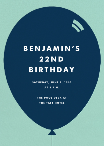 Red Balloon - Birthday Invitation by Paperless Post
