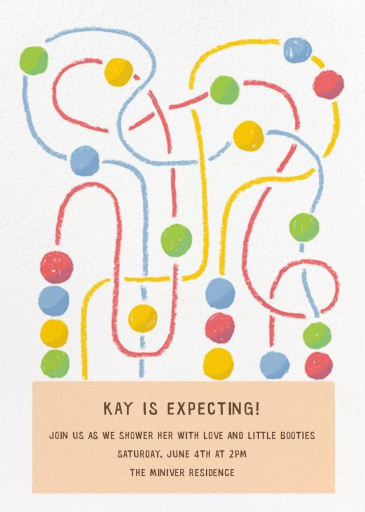 Tangle Time - Baby Shower Invitation by Paperless Post