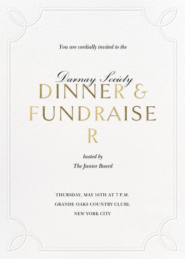 Embossed Border - Invitation by Paperless Post