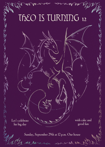 Dragon Tale - Birthday Invitation by Paperless Post