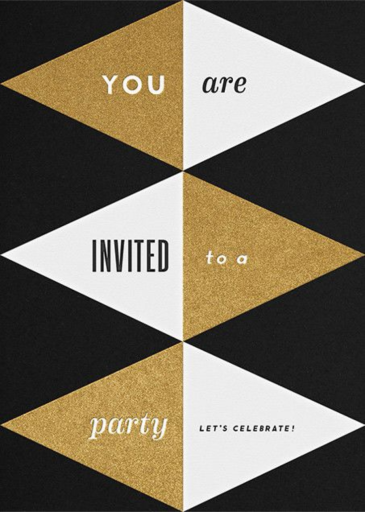 Deco Invite - Christmas Party Invitation by The Indigo Bunting