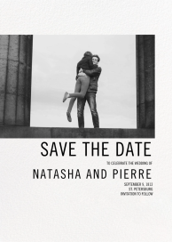 Simple Black and White (Photo) - Save the Date by Paperless Post