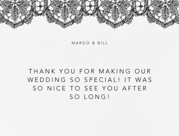 Antique Lace (Thank You) - Stationery by Oscar de la Renta