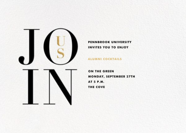 Almaviva - Alumni Event Invitation by Paperless Post