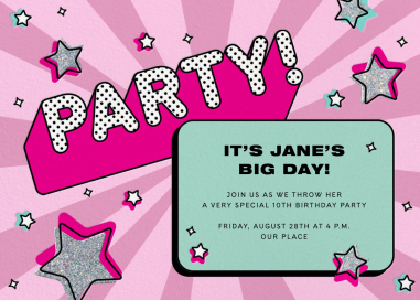 Star Power - Birthday Invitation by Paperless Post